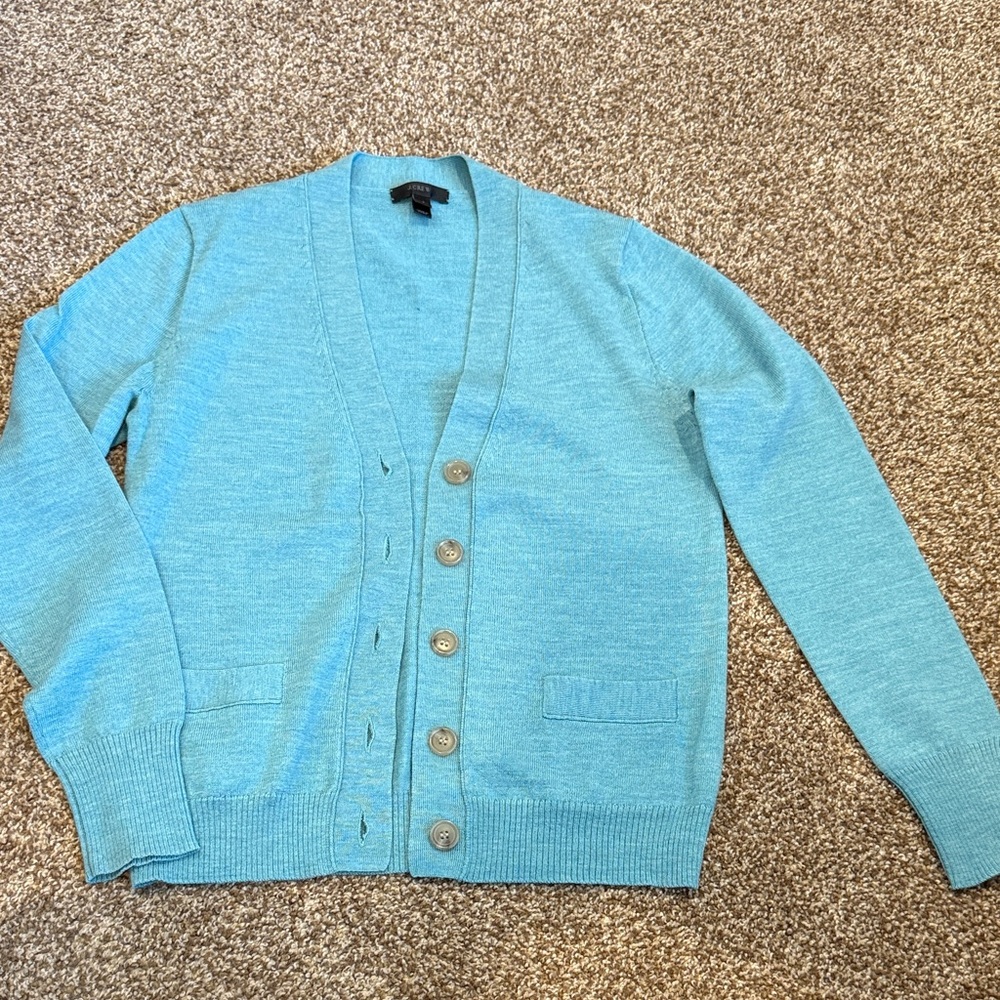 Women’s Blue Cardigan Sweater